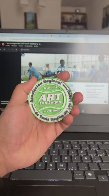 Medalla 3D Personalizada 4 Colores